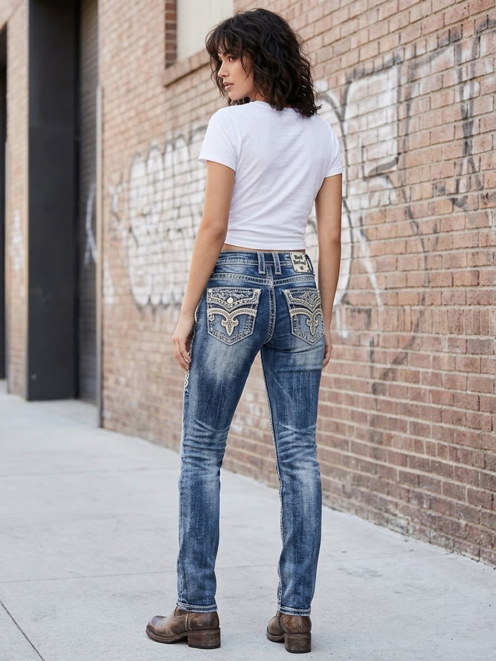 Rock Revival Ruella Straight Leg Jeans Size 30